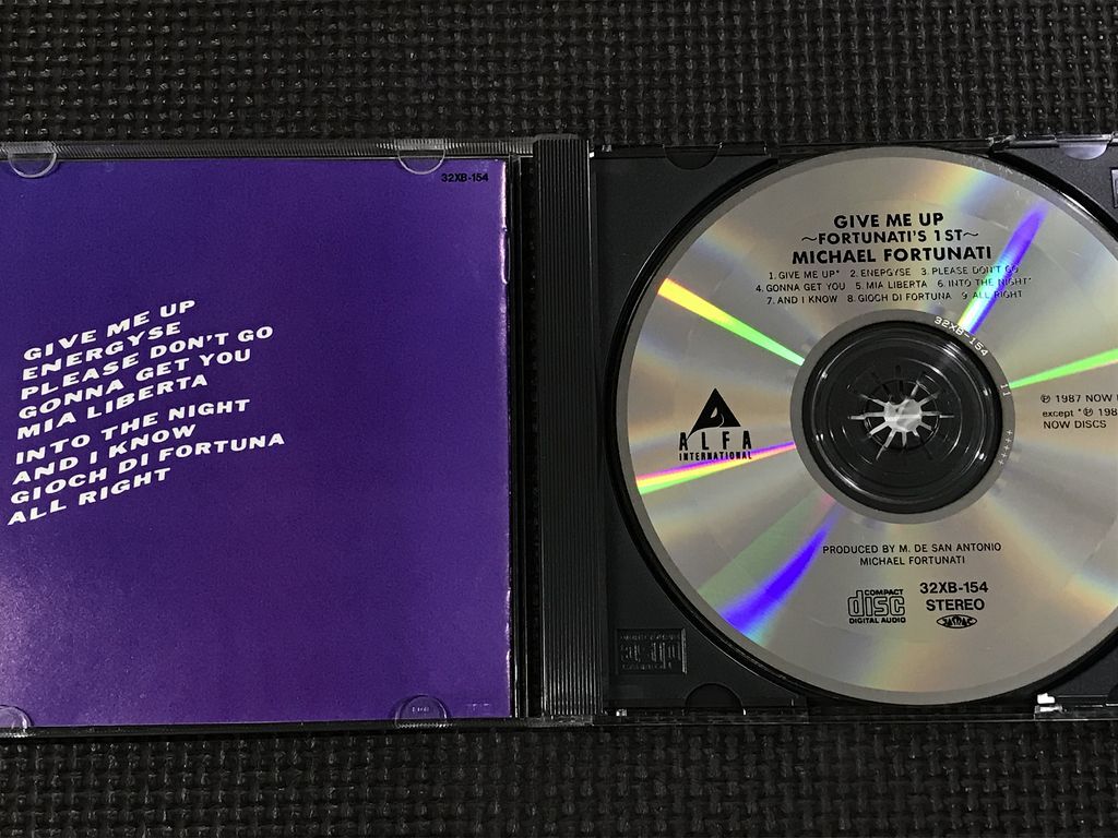  Michael * fortuna tiMICHAEL FORTUNATI - GIVE ME UP FORTUNATI'S 1stgivu*mi-* выше 32XB-154 CD