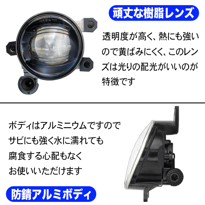 セレナ C28 R4.12～ イエロー ホワイト フォグランプユニット＋L1B 2色切替え LEDバルブ 7000Lm 日産 カスタム パーツ LEDフォグランプ
