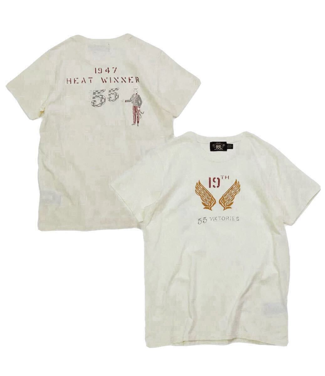 RRL DOUBLE RL 1947 ウィング プリント Tシャツナチュラル Mサイズ 