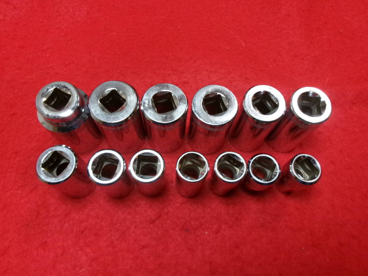 マックツール MAC TOOLS 差込3/8sq セミディープソケット 13個(gè) セット 8～20ｍｍ X16
