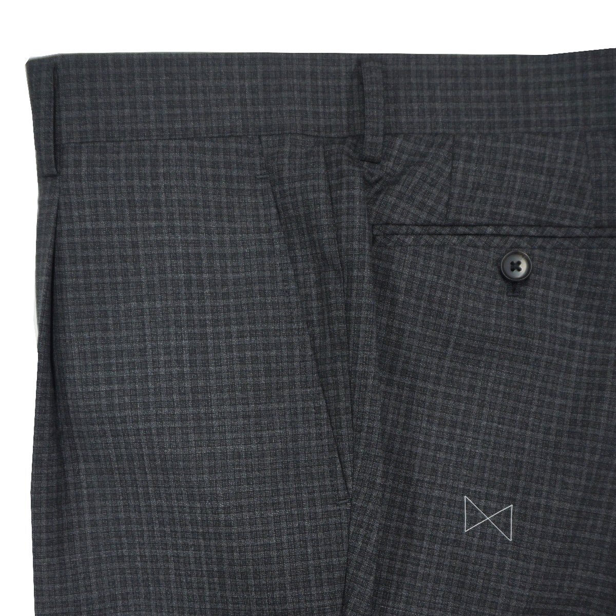 renoma 毛100%春夏ワンタックパンツスーツ