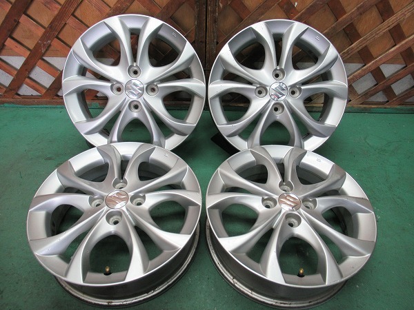 【H864】スズキ純正 アルミホイール 4本!! 4.5J +45 PCD:100-4H