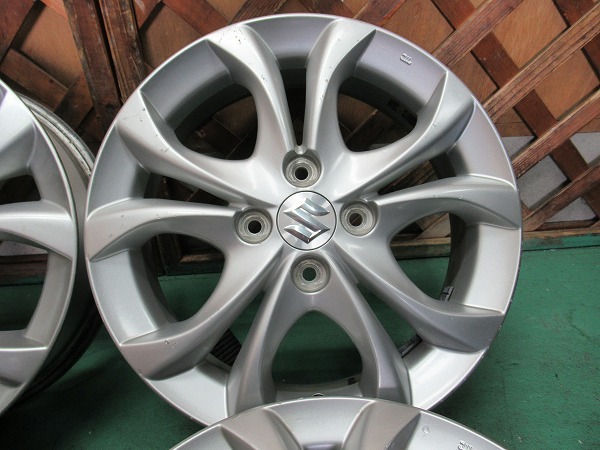 【H864】スズキ純正 アルミホイール 4本!! 4.5J +45 PCD:100-4H