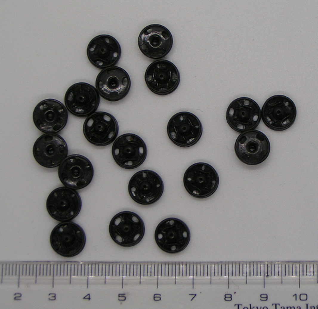 5204-2【送料込み】《スナップボタン》縫い付けタイプのスナップボタン 20個 (10mm) 