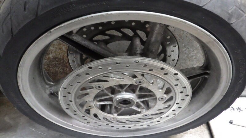 RGA-37A CB750 教習車 純正 ホイール セット フロント リア 佐川2個口 送料著払い RC42-115 検索 ホンダ