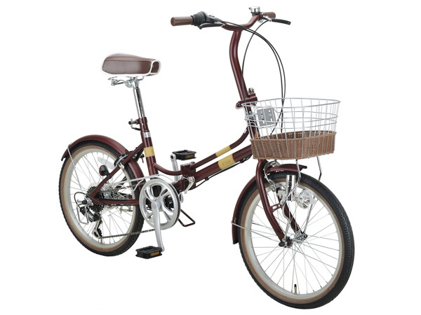 キャプテンスタッグ エリーサ FDB206 クラシカルレッド 20型 6段 自転車 サイクル FDB 折りたたみ 赤 YG-1226 メーカー直送 法人のみ配送_画像8