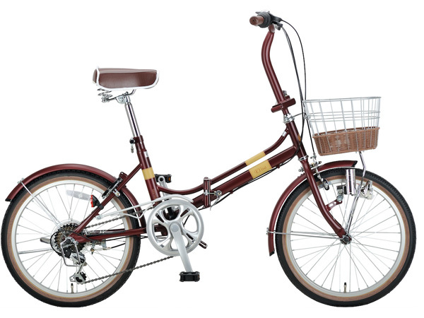 キャプテンスタッグ エリーサ FDB206 クラシカルレッド 20型 6段 自転車 サイクル FDB 折りたたみ 赤 YG-1226 メーカー直送 法人のみ配送_画像9