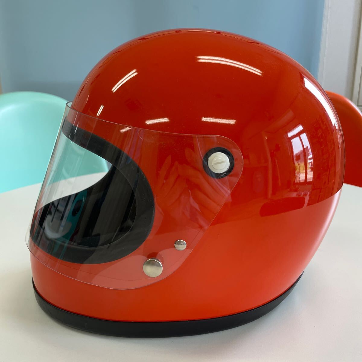 SHOEI S-12 orange винтажный шлем BHV защита имеется 