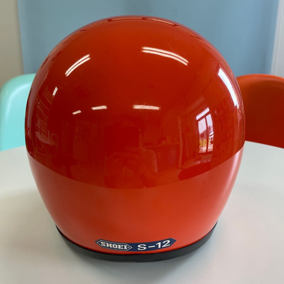 SHOEI S-12 orange винтажный шлем BHV защита имеется 