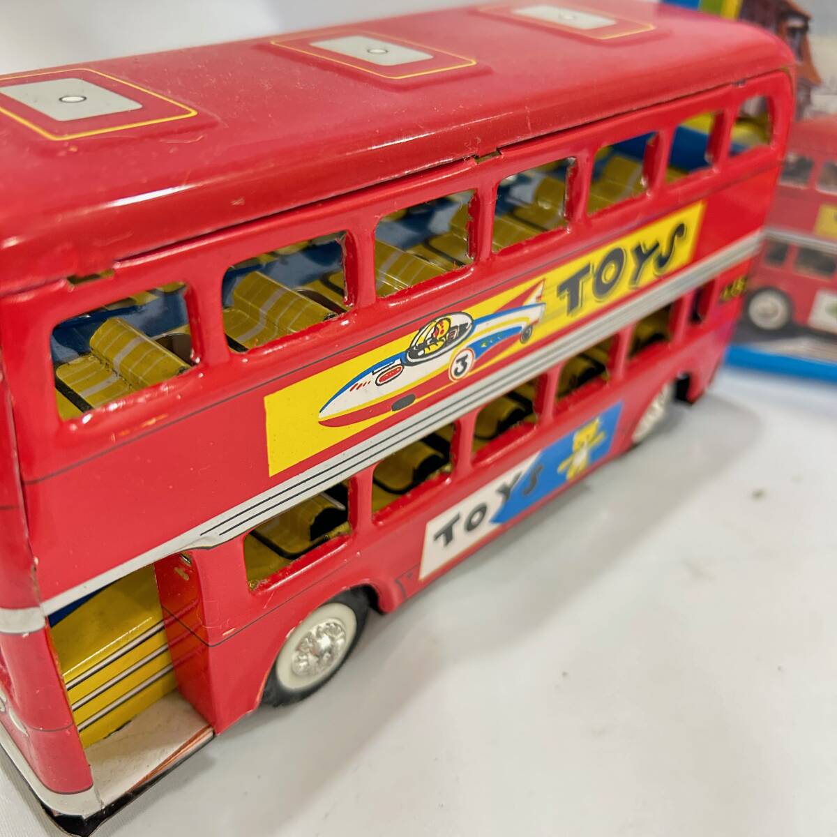 ブリキ TOYS バス ロンドンバス 2階建てバス