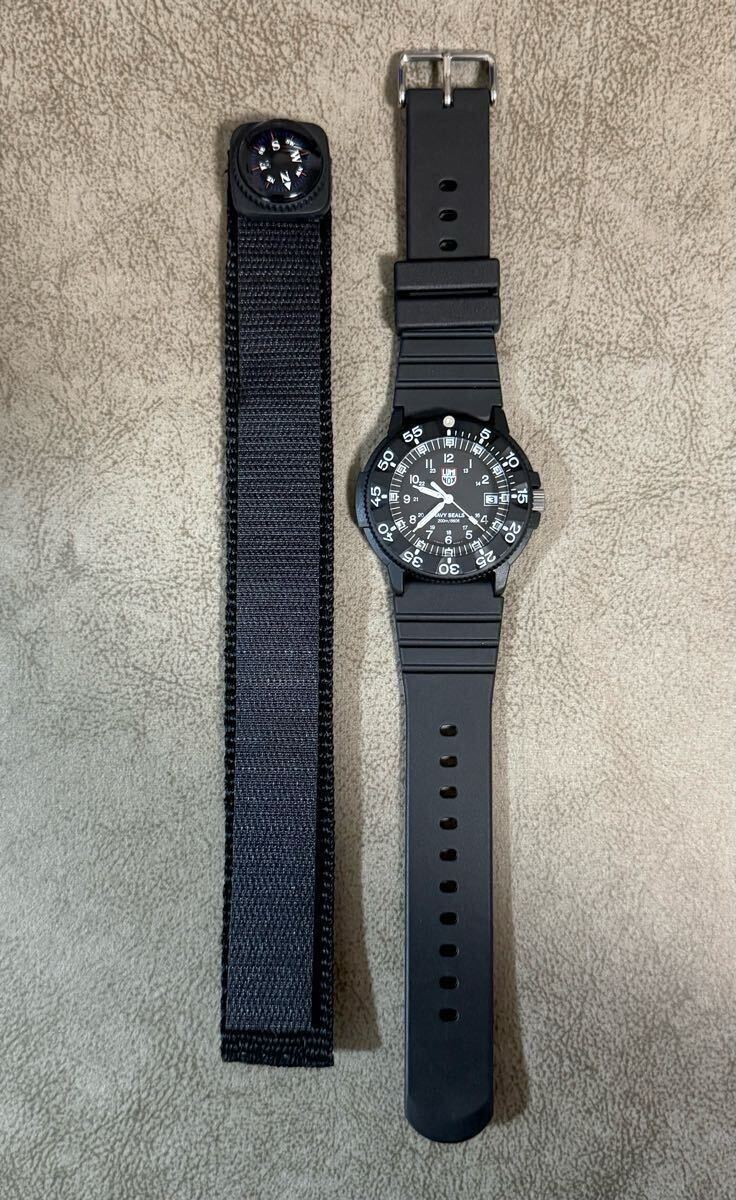 【売り切り一円スタート】LUMINOX 未使用 電池交換済 付屬品完備 ルミノックス 3H mbm US ネイビーシールズ ミリタリー 軍用 ダイバーズ