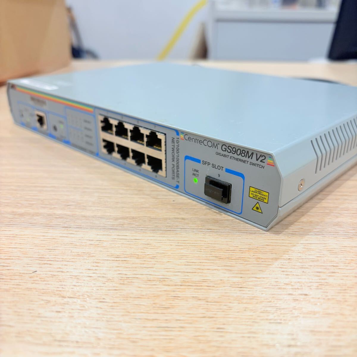 E758a ride teresisAllied Telesis 8 порт Giga bit интеллектуальный переключатель CentreCOM GS908M V2 переключатель ступица сообщение оборудование 
