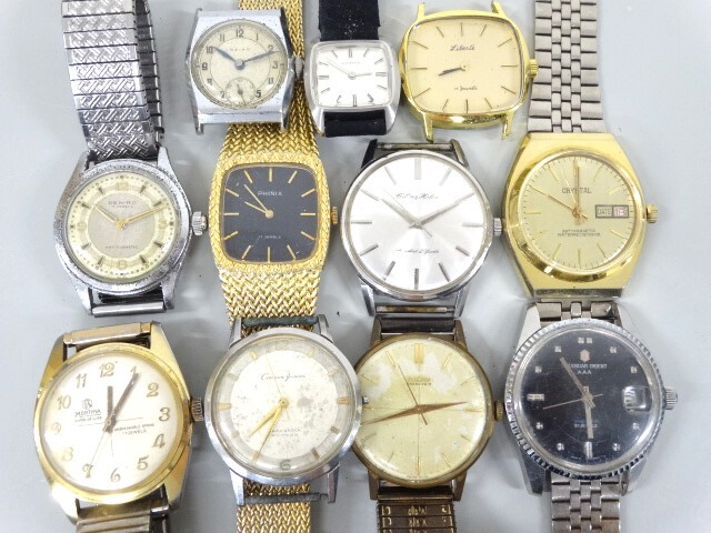 ジャンク 11點(diǎn)セット まとめて シチズン カレンダー オリエント AAA MORTIMA VULCAIN GRAND PRIX ジュべニア 他 手巻き 腕時(shí)計(jì)