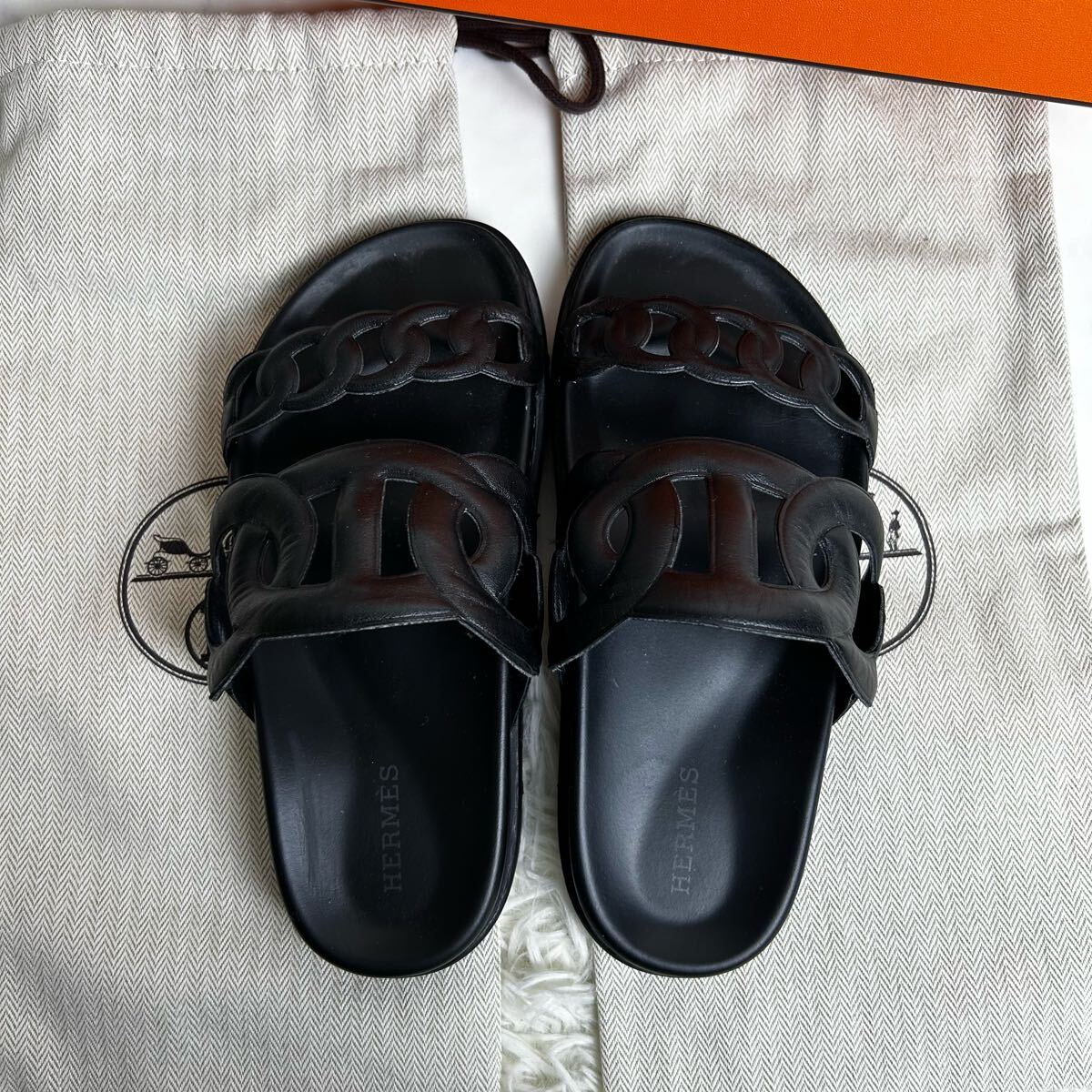 定価156,200円 HERMES エルメス エクストラ ノワール
