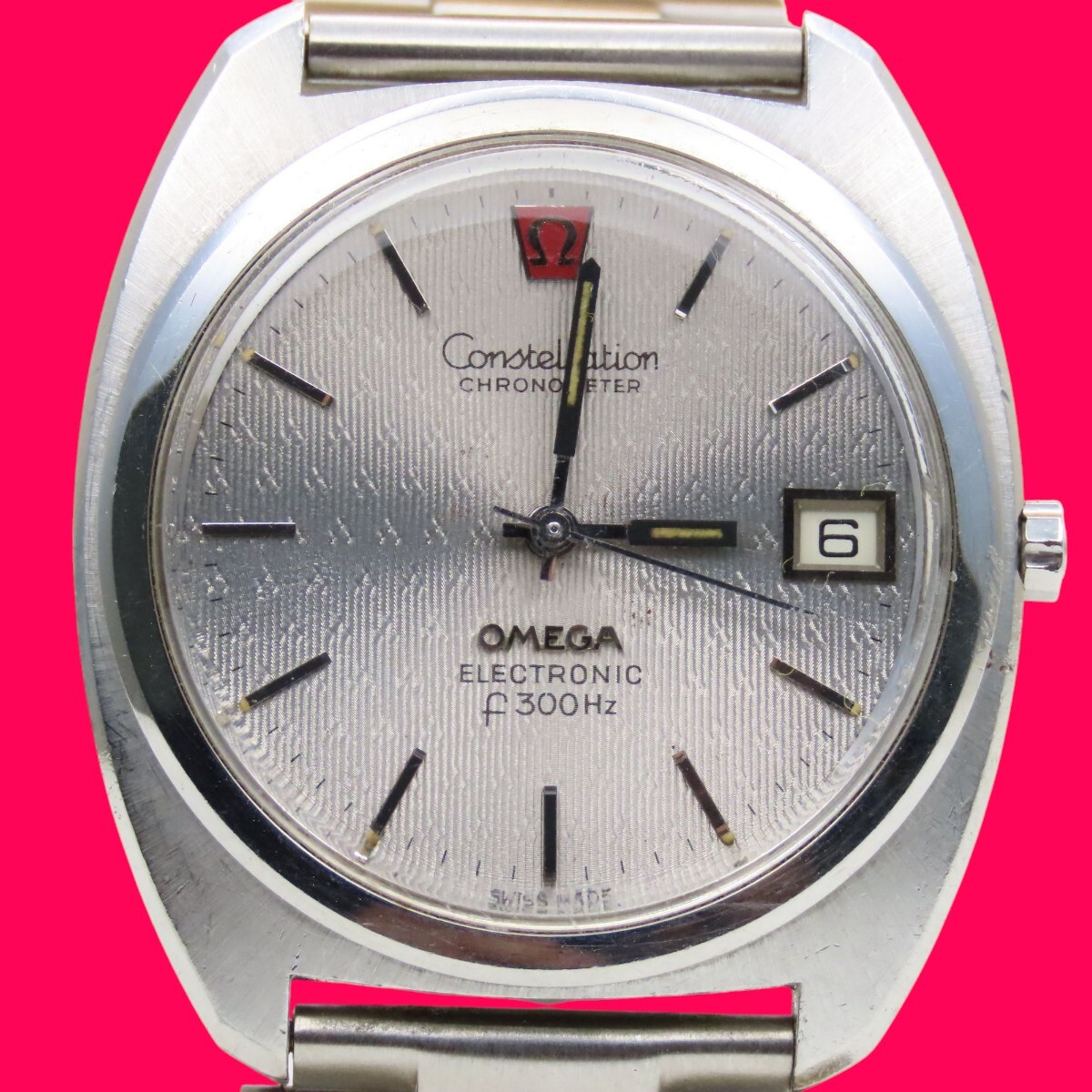 ■?価格高騰! 資産価値！稼働 電池新品高級(jí)超レア！ビンテージ！ OMEGA オメガ Constellation コンステレーション ELECTRONIC f300Hz音叉