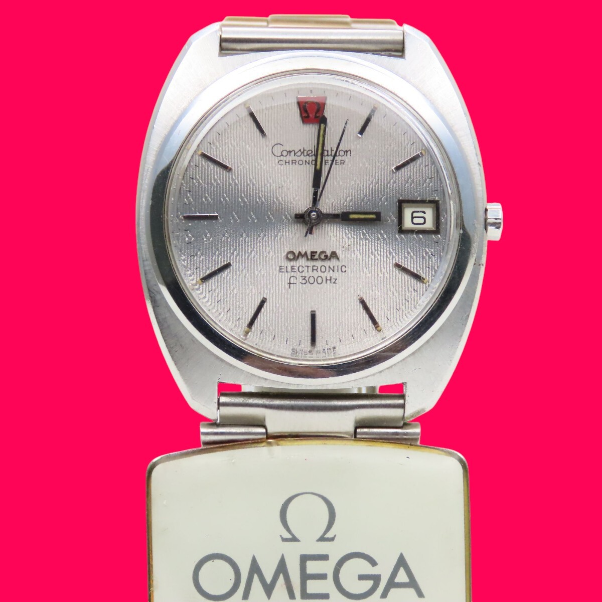 ■?価格高騰! 資産価値！稼働 電池新品高級(jí)超レア！ビンテージ！ OMEGA オメガ Constellation コンステレーション ELECTRONIC f300Hz音叉