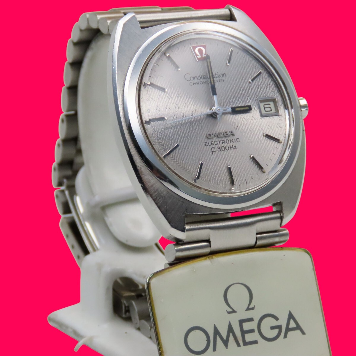 ■?価格高騰! 資産価値！稼働 電池新品高級(jí)超レア！ビンテージ！ OMEGA オメガ Constellation コンステレーション ELECTRONIC f300Hz音叉