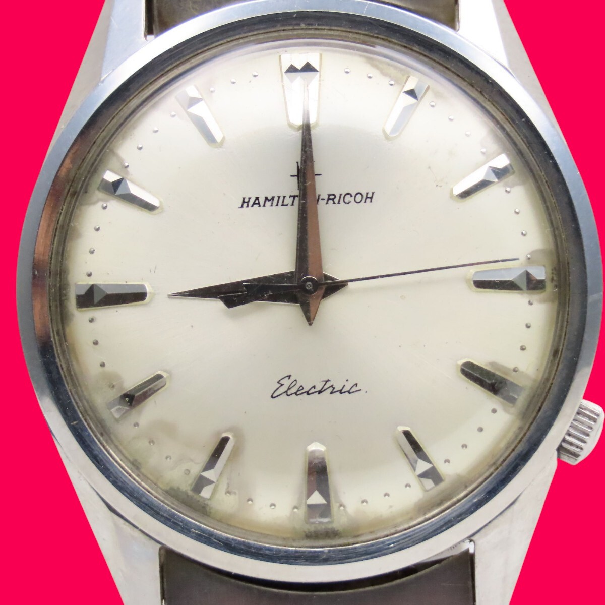 稼働 ハミルトン リコー エレクトリック 電磁テンプ 電池新品