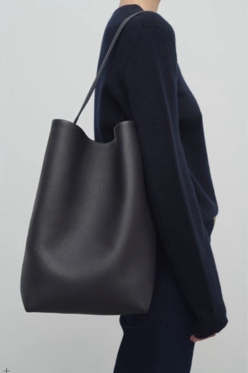 【極美品】THE ROW ザロウ【N/S Park Tote】グレインカーフスキン クラッシック トートバッグ 参考定価399,000円