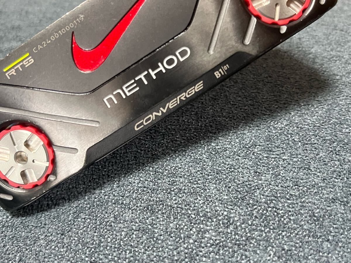 レフティ用 METHOD MOD-60 パター NIKE ヘッドカバー赤