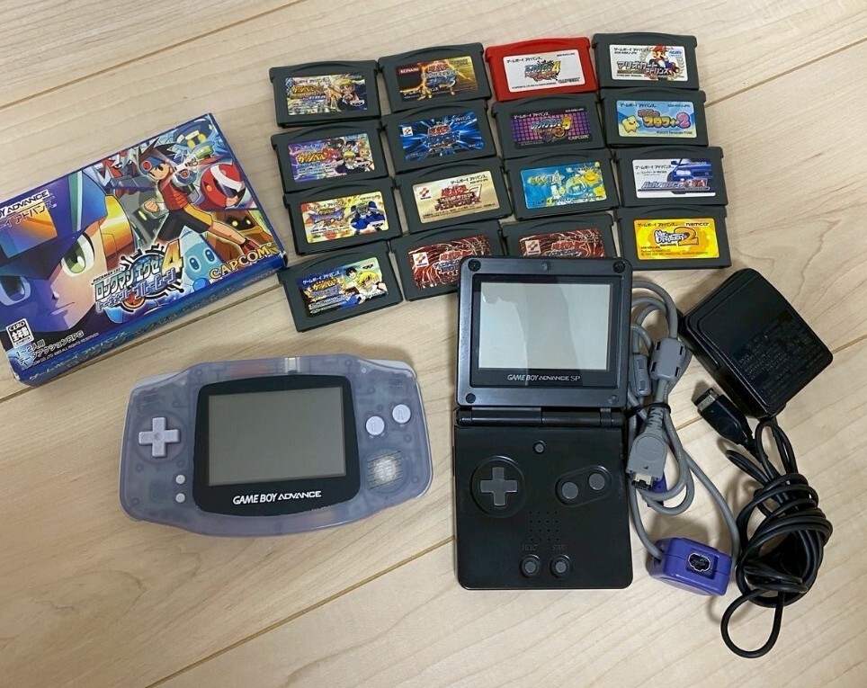 ゲームボーイアドバンス GBA GBA SP 本体 通信ケーブル ソフト
