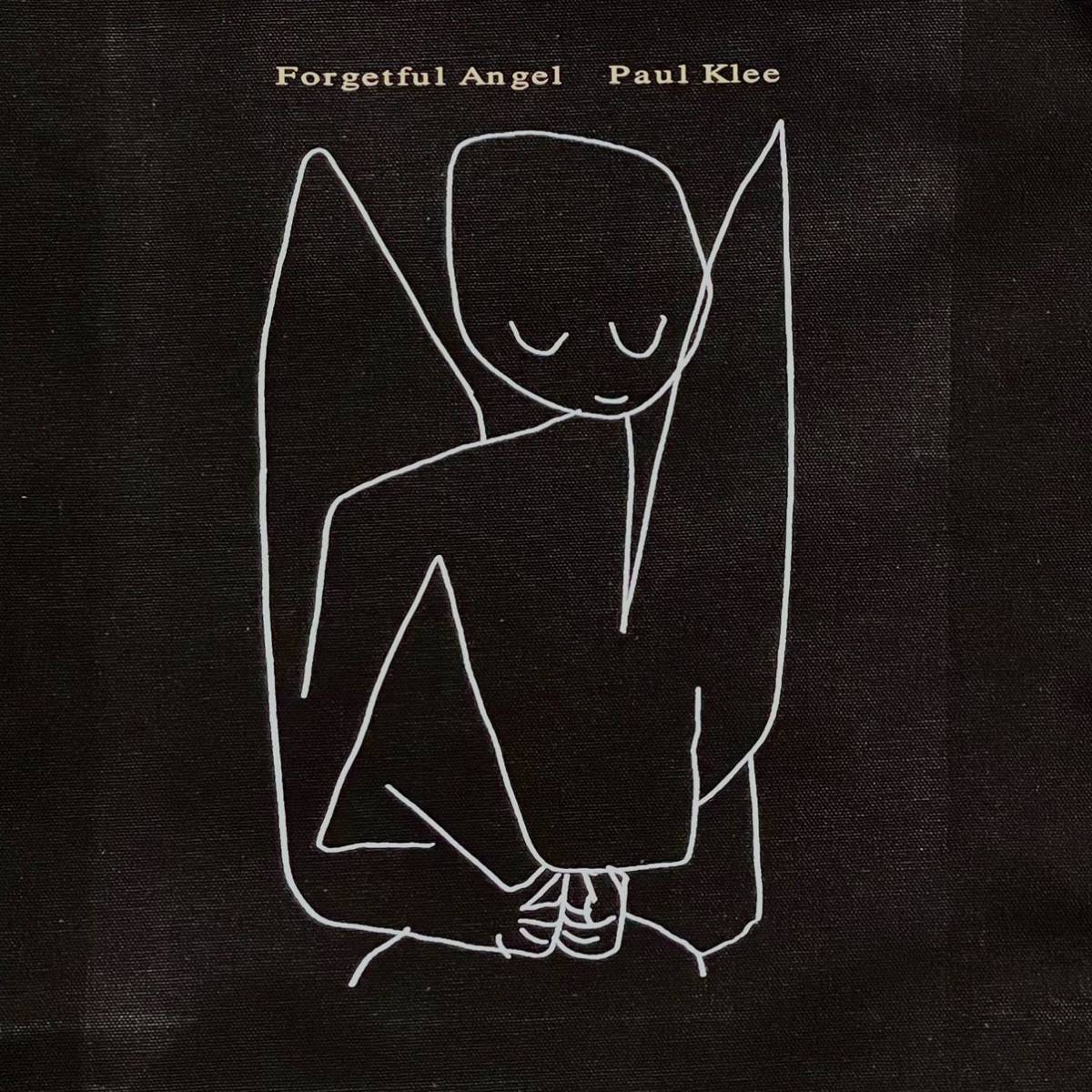 パウル・クレー　忘れっぽい天使　キャンバストートバッグLサイズ黒　内ポケット付き_画像2