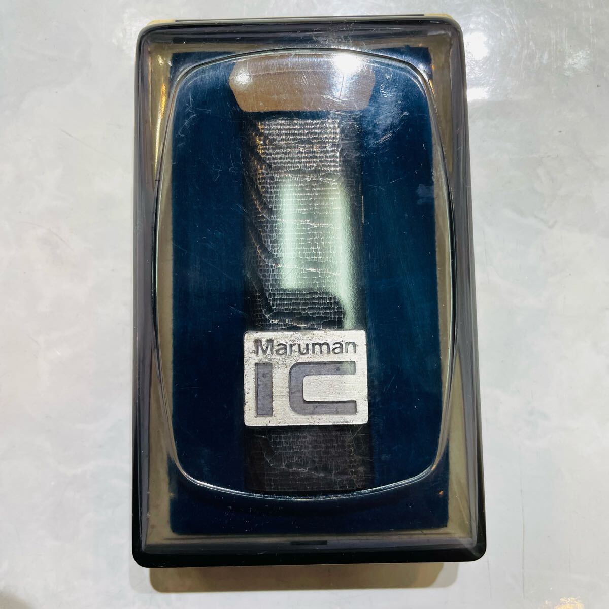 IC зажигалка IC Maruman курение . неиспользуемый товар товар серебряный 