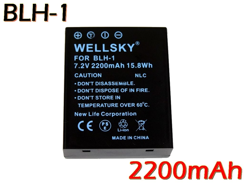 BLH-1 [新品] 互換バッテリー 2個(gè) + BCH-1 Type-C USB 超軽量 急速互換充電器 バッテリーチャージャー1個(gè) Olympus OM-D E-M1 X