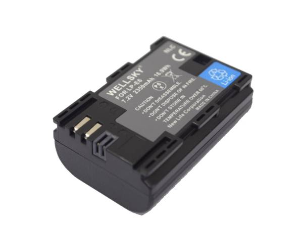 LP-E6NH [新品] [2個セット] LP-E6N LP-E6 2350mAh 互換バッテリー 純正充電器で充電可能 殘量表示可能純正品と同じよう使用可能 Canon
