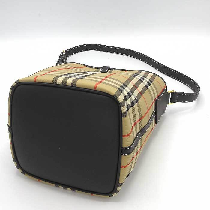 バーバリー バッグ ショルダーバッグ BURBERRY アシュビー コットン チェック柄 LL ミニバケット 8102171 アウトレット レディース _画像4