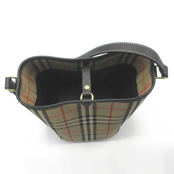 バーバリー バッグ ショルダーバッグ BURBERRY アシュビー コットン チェック柄 LL ミニバケット 8102171 アウトレット レディース _画像7