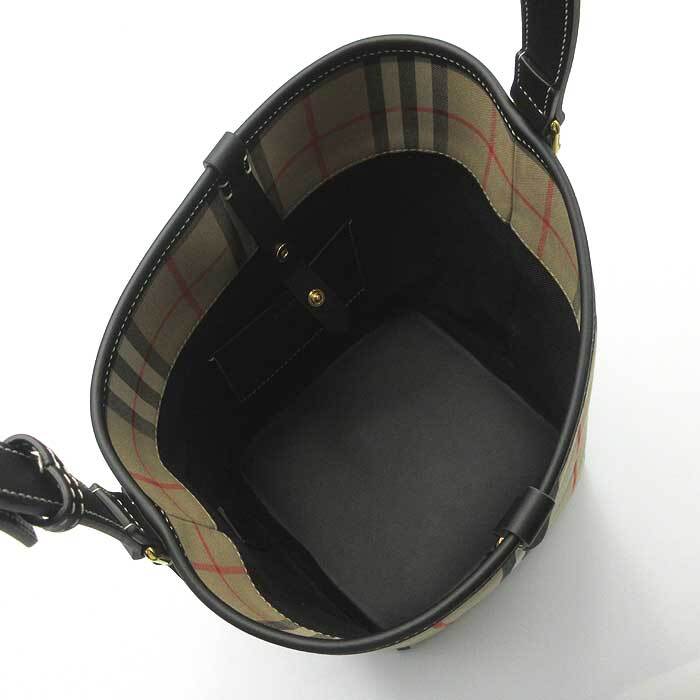 バーバリー バッグ ショルダーバッグ BURBERRY アシュビー コットン チェック柄 LL ミニバケット 8102171 アウトレット レディース _画像8