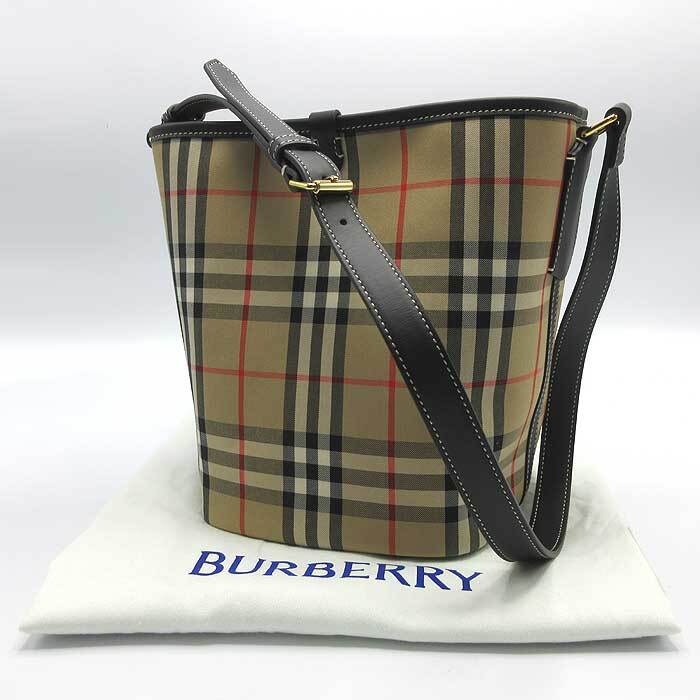 バーバリー バッグ ショルダーバッグ BURBERRY アシュビー コットン チェック柄 LL ミニバケット 8102171 アウトレット レディース _画像10