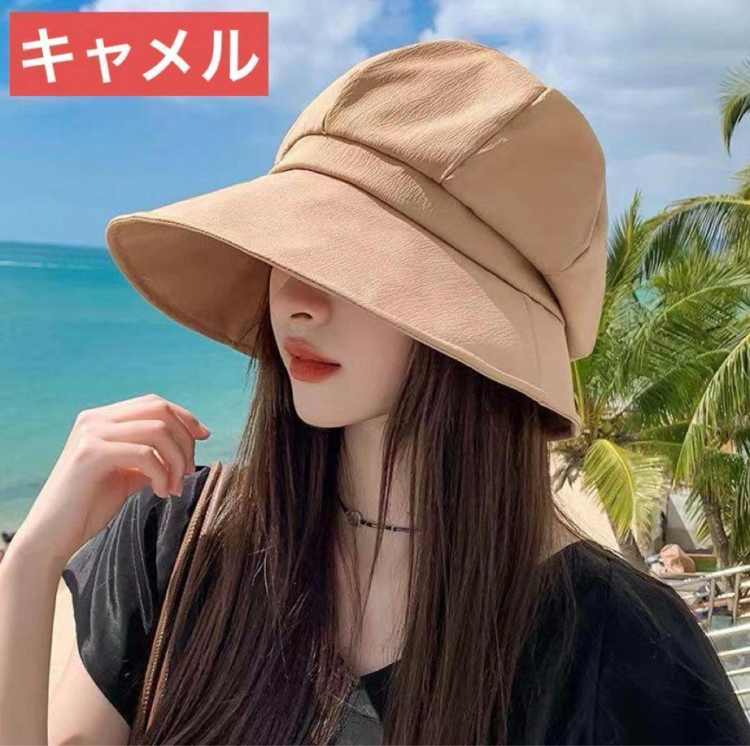 バケットハット キャメル UVカット 夏に向けて　帽子 　レディース ハット