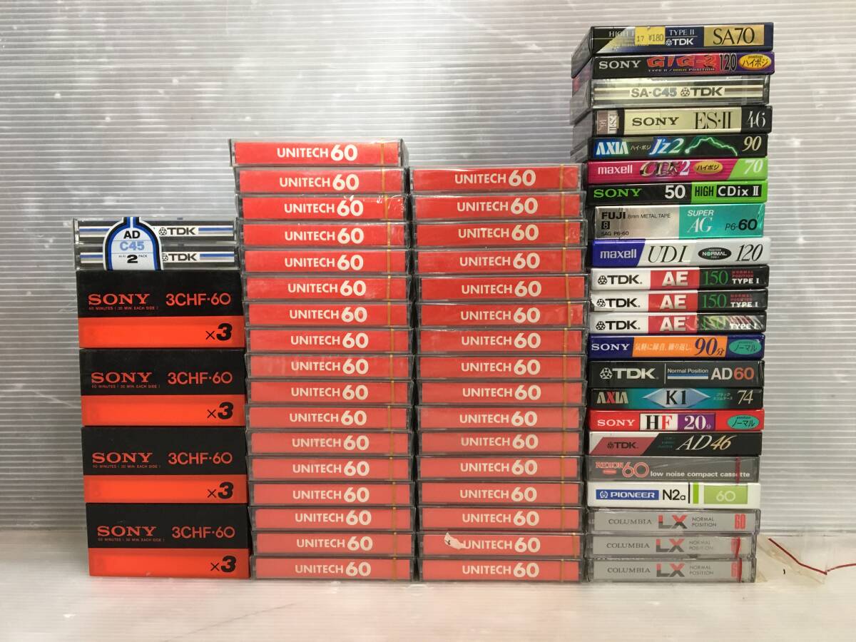 □ K032 □ 未使用 未開封 カセット テープ 68本まとめ セット ハイポジ HIGH POSITION ノーマル maxell TDK SONY AXIA SA-C45 GiG-2 J'Z2 