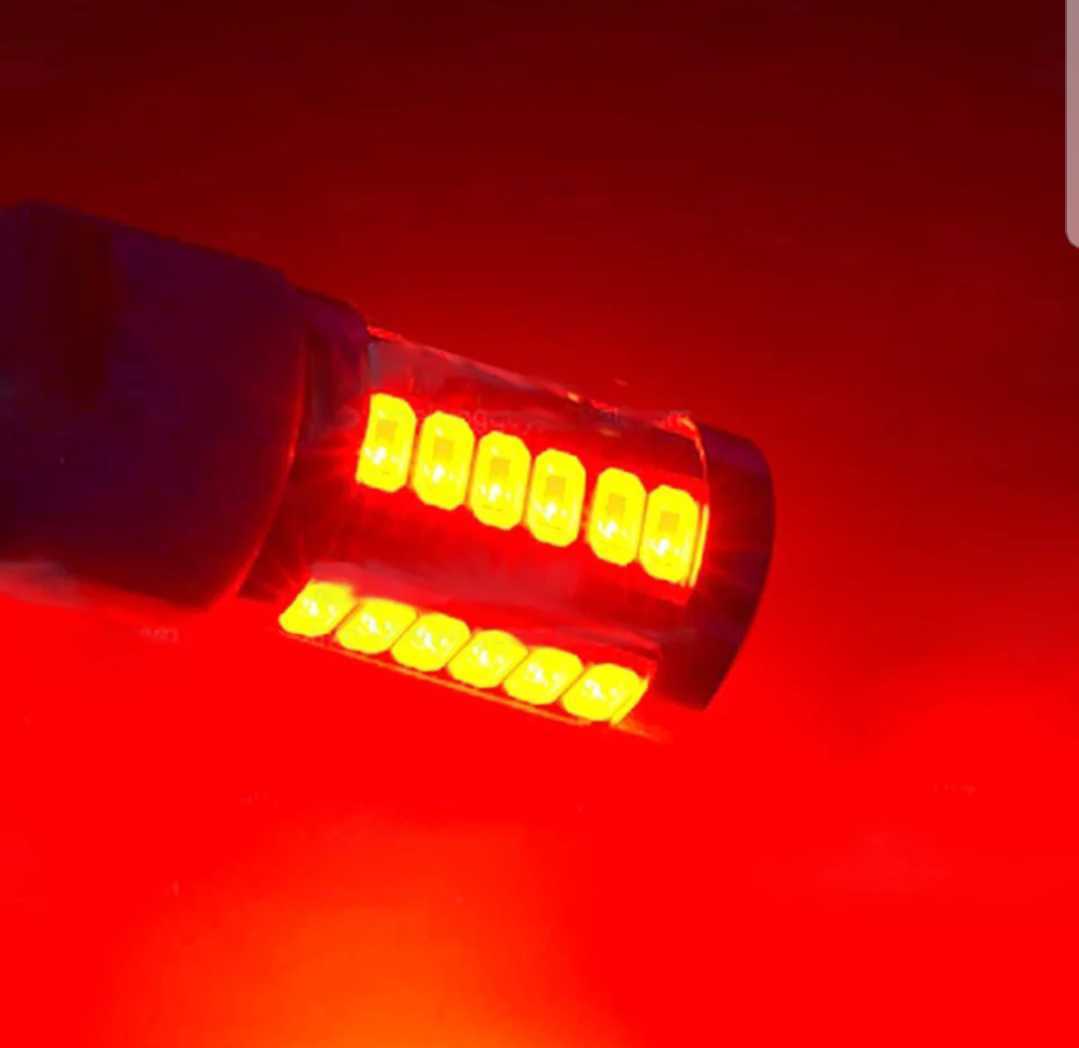 bay15d ledバルブ　S25 2個(gè)セット　ホワイトまたはアンバーまたはレッド　180度　ピン段違い　
