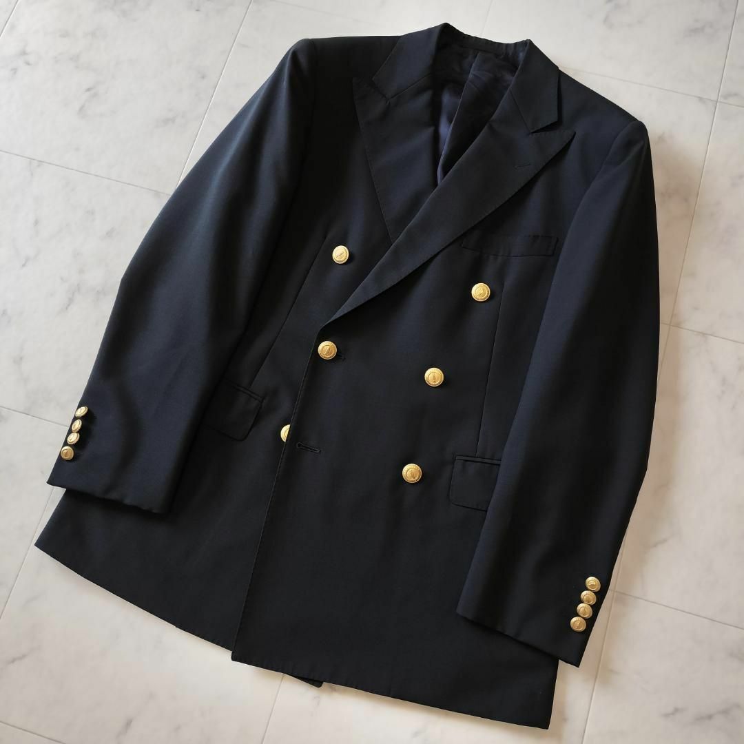 美品 マッキントッシュロンドン 金ボタン ウールモヘア ダブル