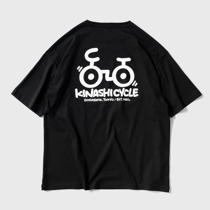 *0* дерево груша cycle короткий рукав футболка M размер новый товар нераспечатанный задний принт черный *0*