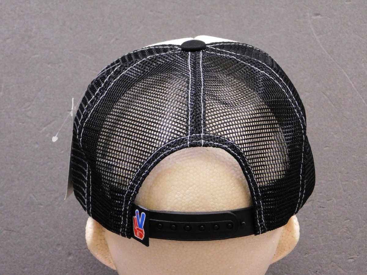 ◆送料\450◆【ピースキャップ?PEACE CAP】※《C-04 ／ ブラック》　メッシュキャップ　アメカジ　アメリカン雑貨
