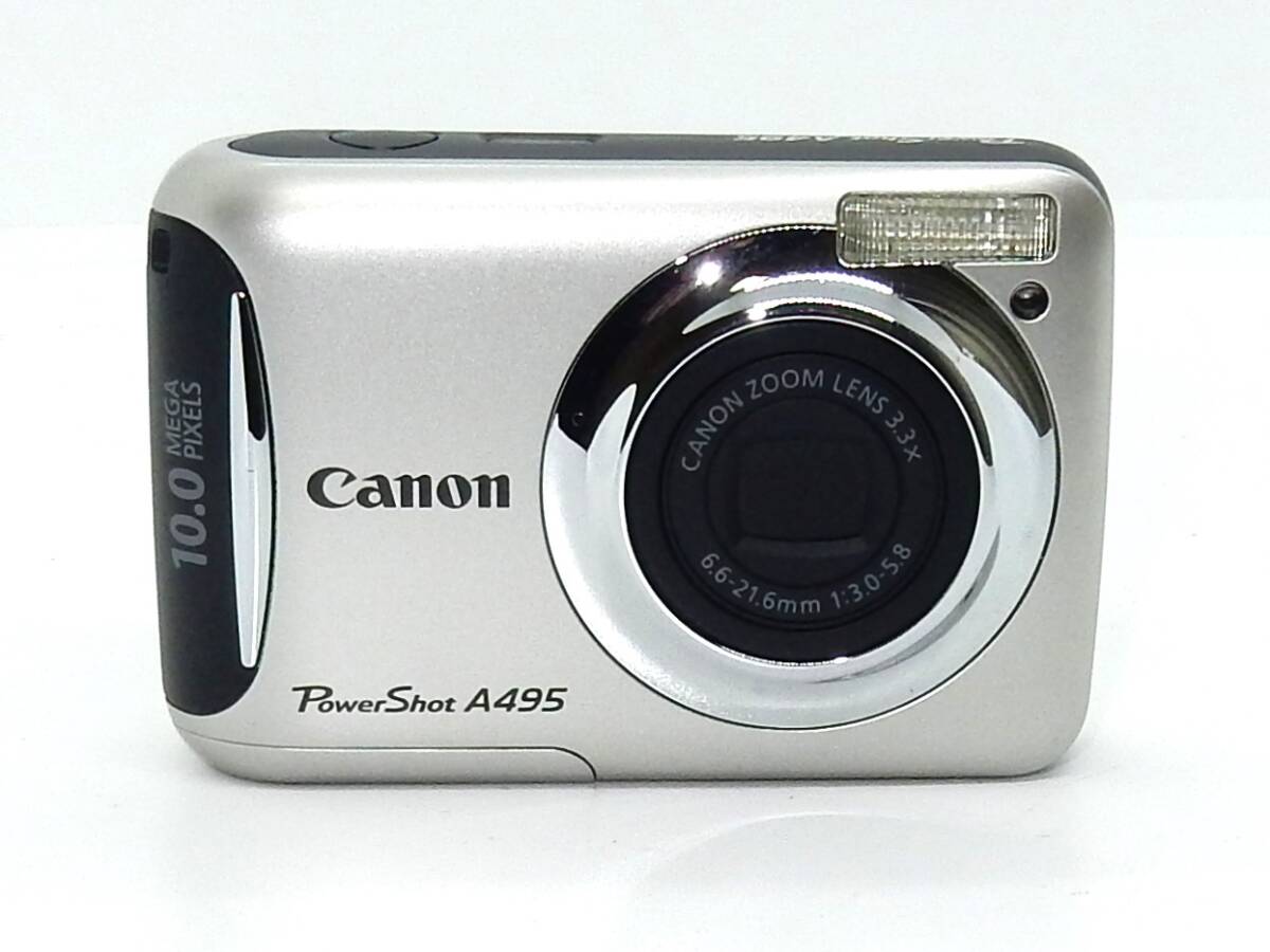 美品 Canon PowerShot A495 キャノン デジカメ 乾電池 Canon PowerShot A495 乾電池式 コンデジ 動作確認済み デジカメ