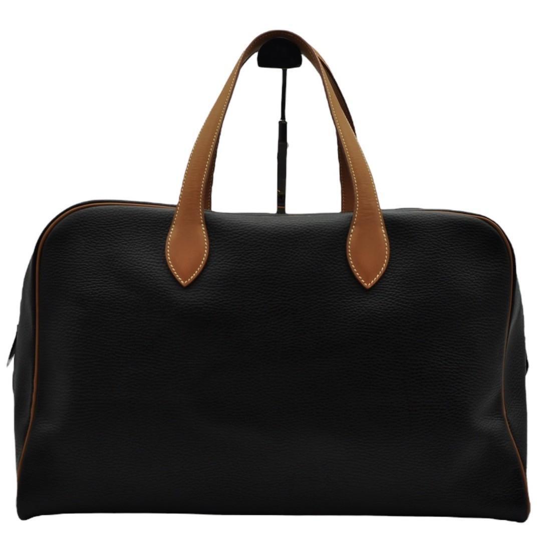 HERMES 美品 ヴィクトリア 45 アルデンヌ ブラック ボストンバッグ HERMES エルメス 美品 ヴィクトリア 45 アルデンヌ ブラック