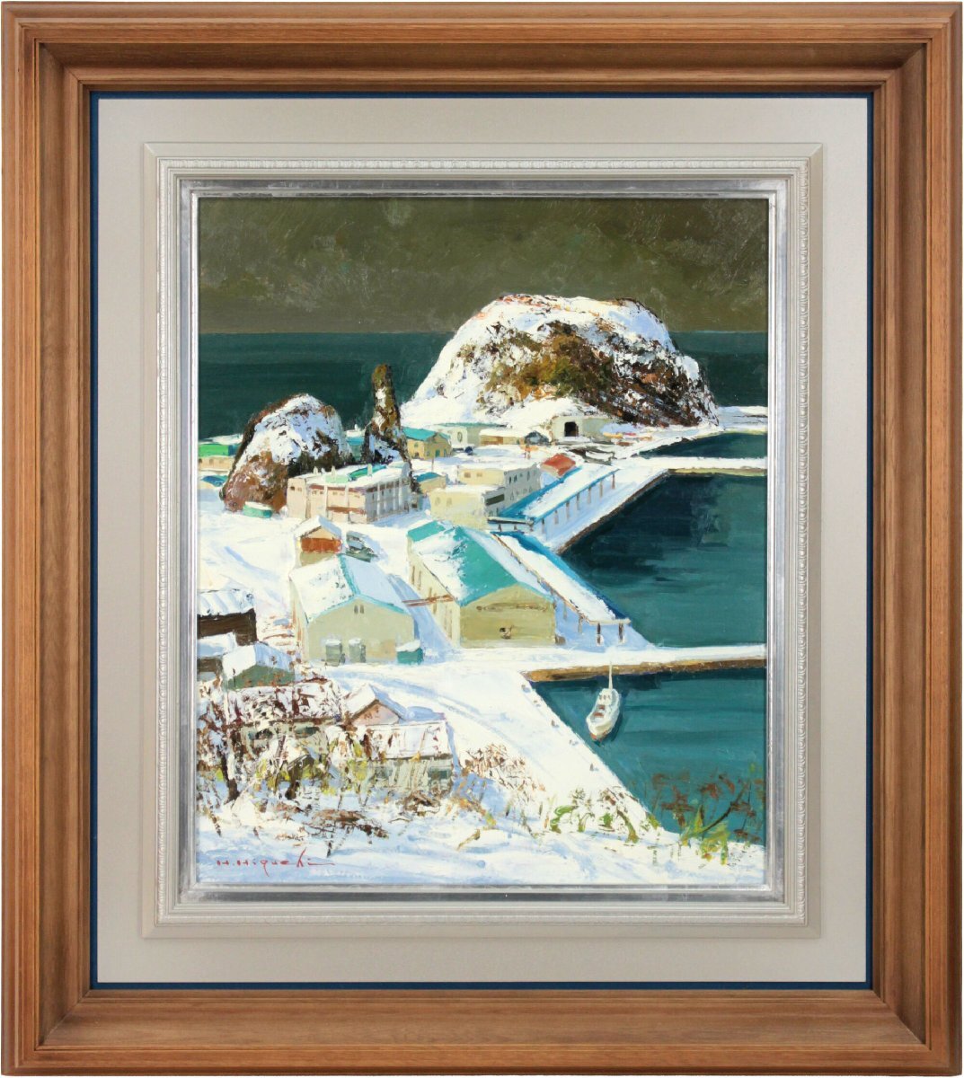 樋口洋 「知床の冬」 油絵・油彩画 絵画 - 北海道画廊(自然