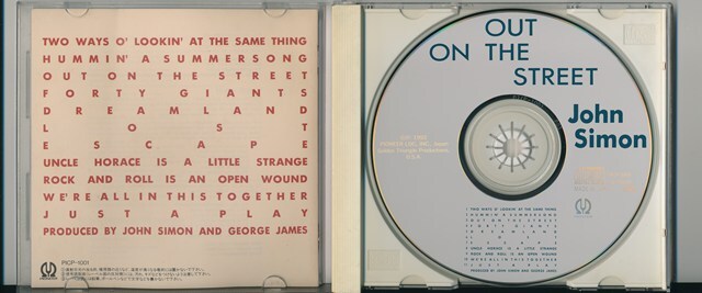 JOHN SIMON / ジョン・サイモン / アウト・オン・ザ・ストリート /中古CD!!78518_画像3