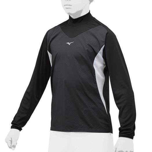 在庫(kù)処分【MIZUNO】ミズノ ジュニアトレーニングジャケットシャカアン12je8j3309 ブラック×ホワイト130サイズ