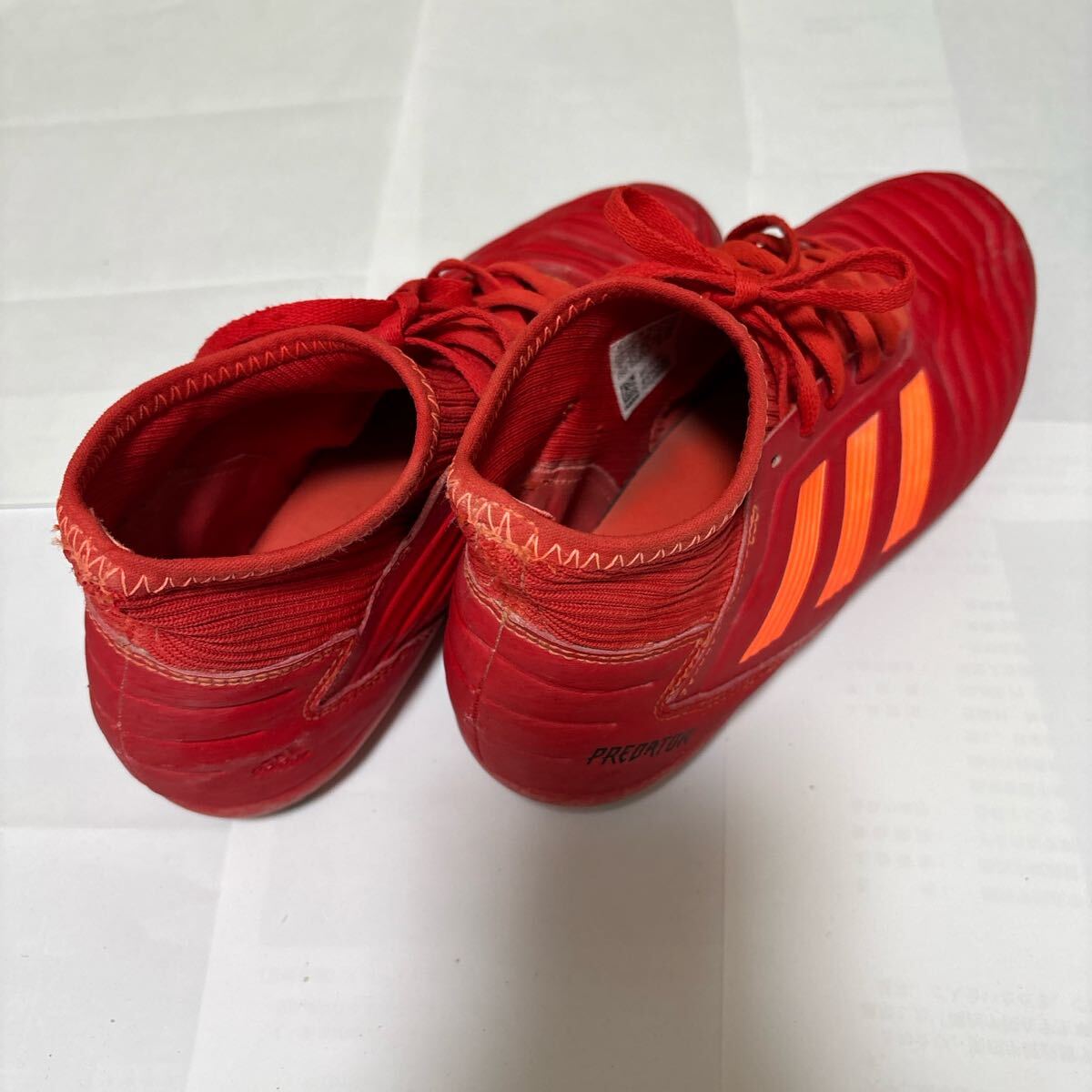アディダスadidas Predator サッカーシューズ 赤　23.5cm