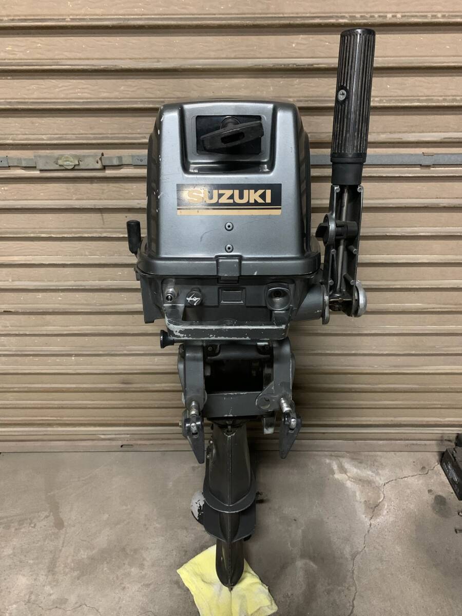 SUZUKI 2スト 8馬力 船外機 実動 燃料タンク付き