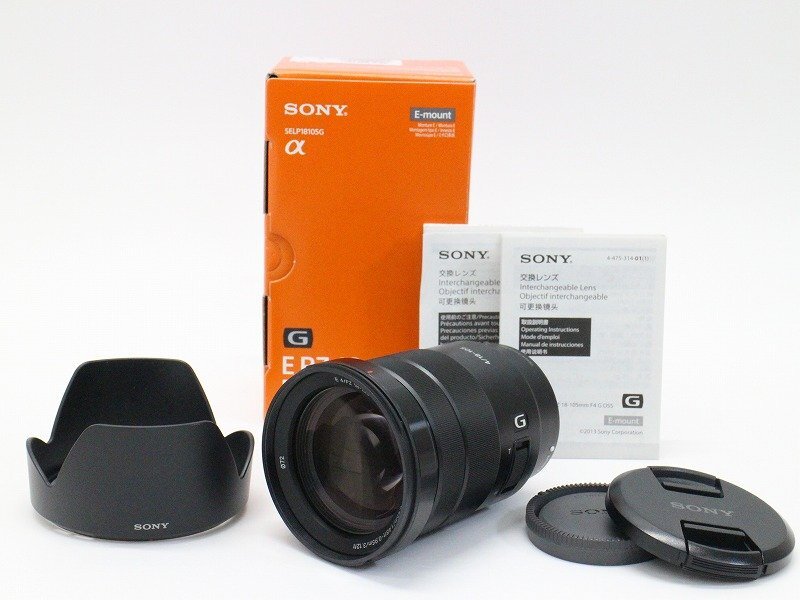 ●○【美品?元箱付】SONY SELP18105G E PZ 18-105mm F4 G OSS カメラレンズ 中倍率 ズーム Eマウント ソニー○●029843004m○●