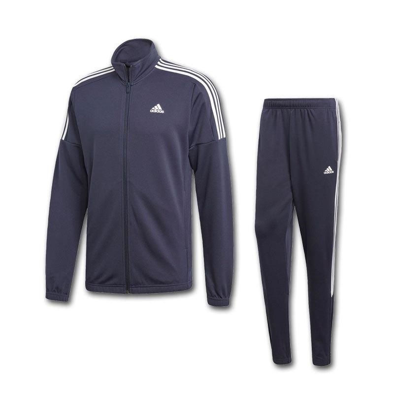 【KCM】Z-adi-59-2s-M★展示品★【adidas/アディダス】メンズ　ジャージ 上下セット　FRW19-DV2446　ネイビー　サイズ M