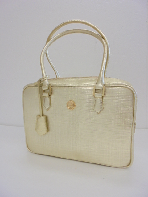 【KCM】cie-1103a-GD★未使用?保管品★【CIELO E MARE】ハンドバッグ ショルダーバッグ　ゴールド　約28×19×9cm　日本制