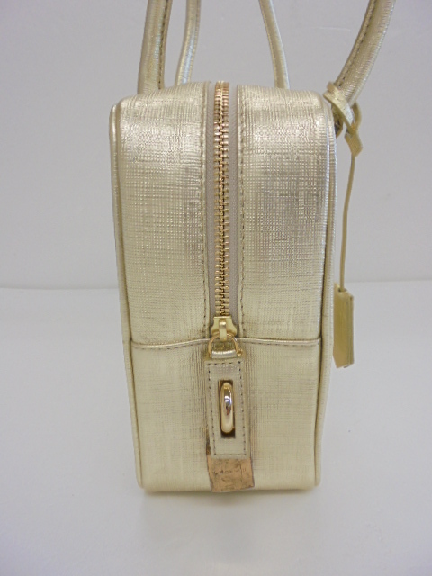 【KCM】cie-1103a-GD★未使用?保管品★【CIELO E MARE】ハンドバッグ ショルダーバッグ　ゴールド　約28×19×9cm　日本制